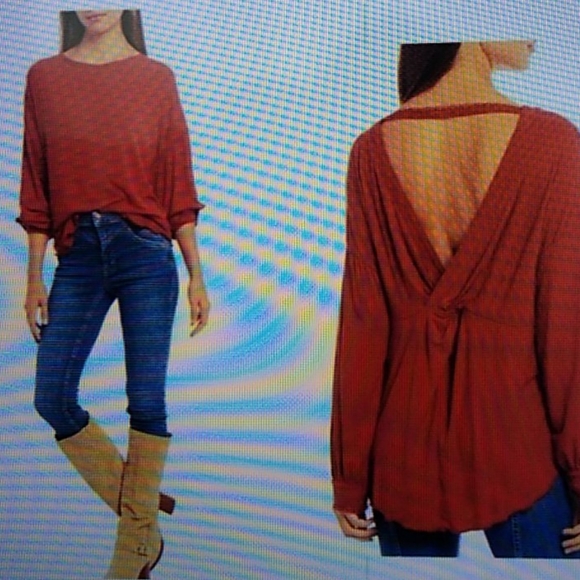 Free People Shimmy Shake Top size XS Cowboy color - Picture 8 of 11